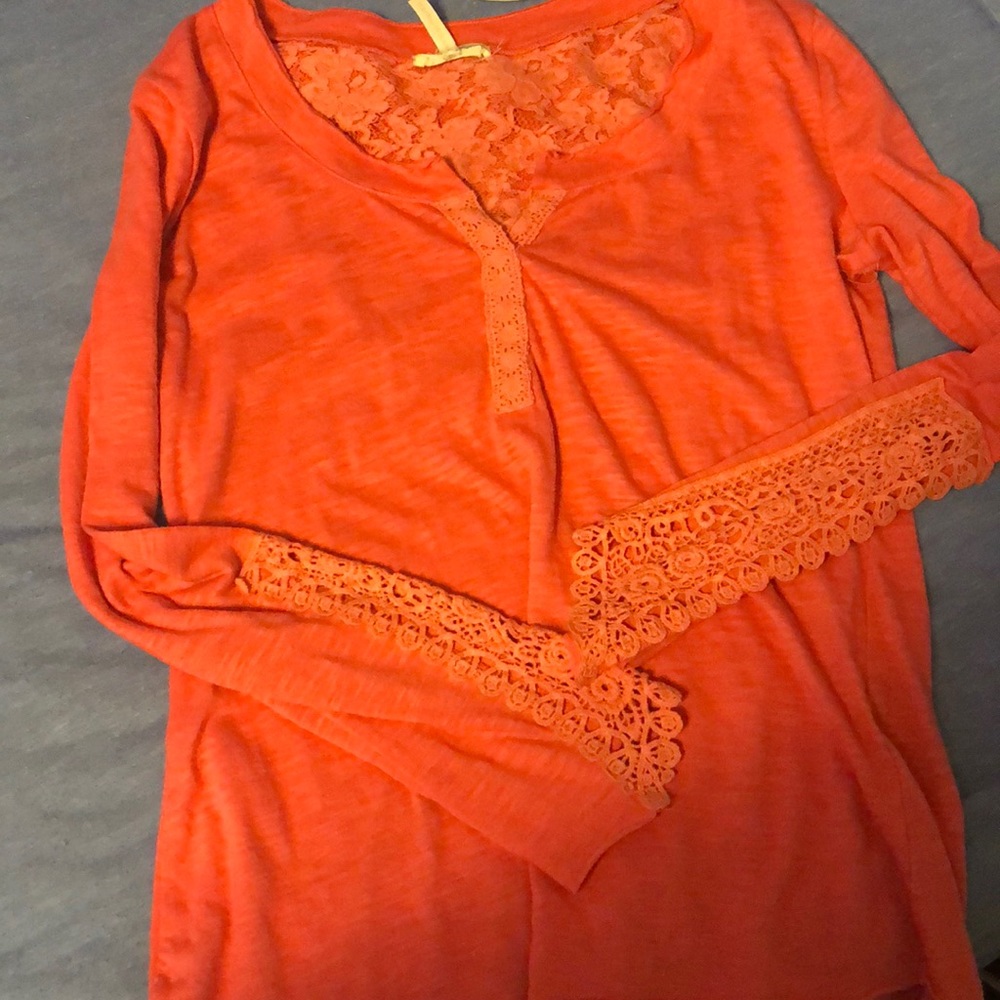 Orange/red/pink girly long sleeve